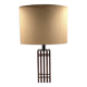 Hollywood regency wood and lucite table lamp base, Italy, 1970s
