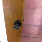 Vitrine art déco en bois et verre