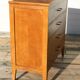 Chest of drawers with 4 drawers, light oak, 1960.