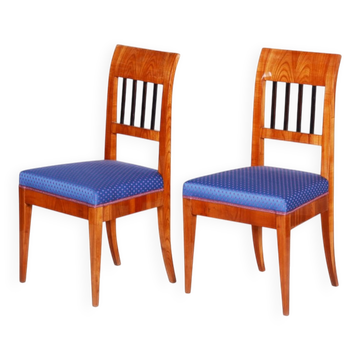 Set of Biedermeier Dining Chairs in Cherry Tree, 1820s