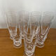 Set of 8 vintage crystal champagne flutes from Sèvres.