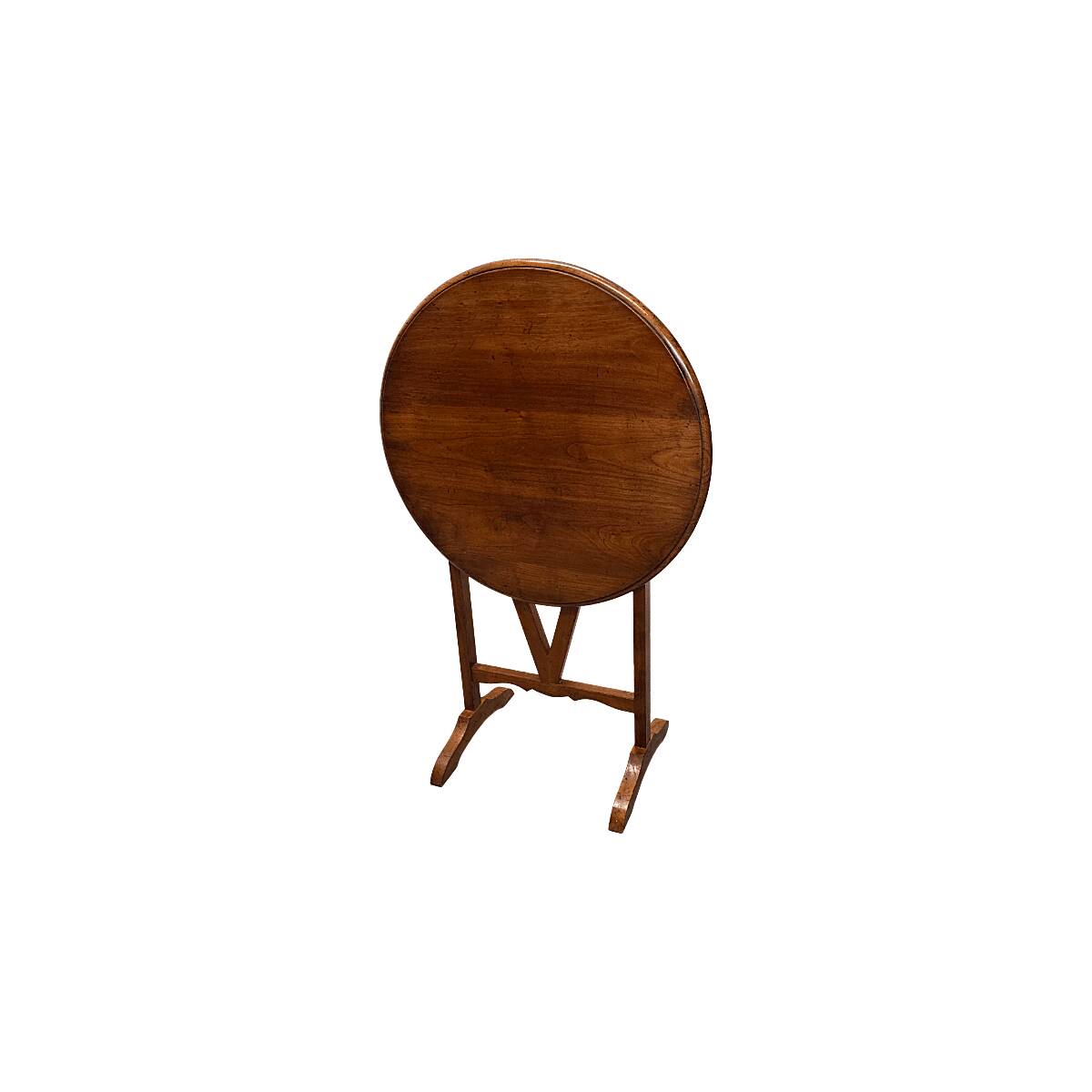 Vintage French Cherry Wood Vigneron Side Table, 1980s