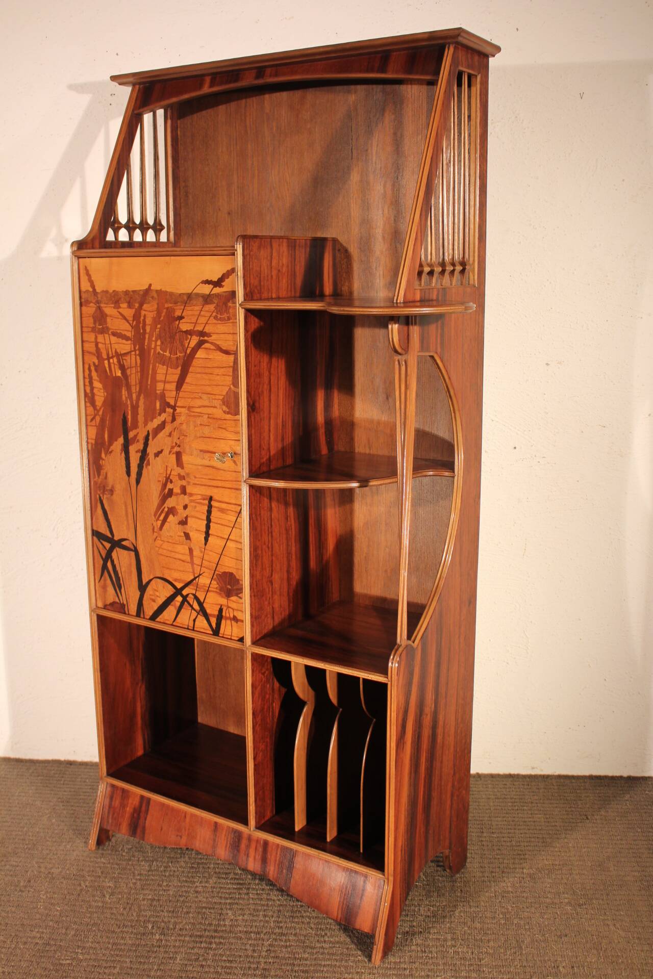 Art Nouveau shelf furniture