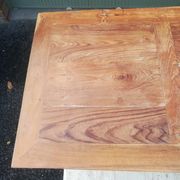 Wrought iron and bronze butcher's table