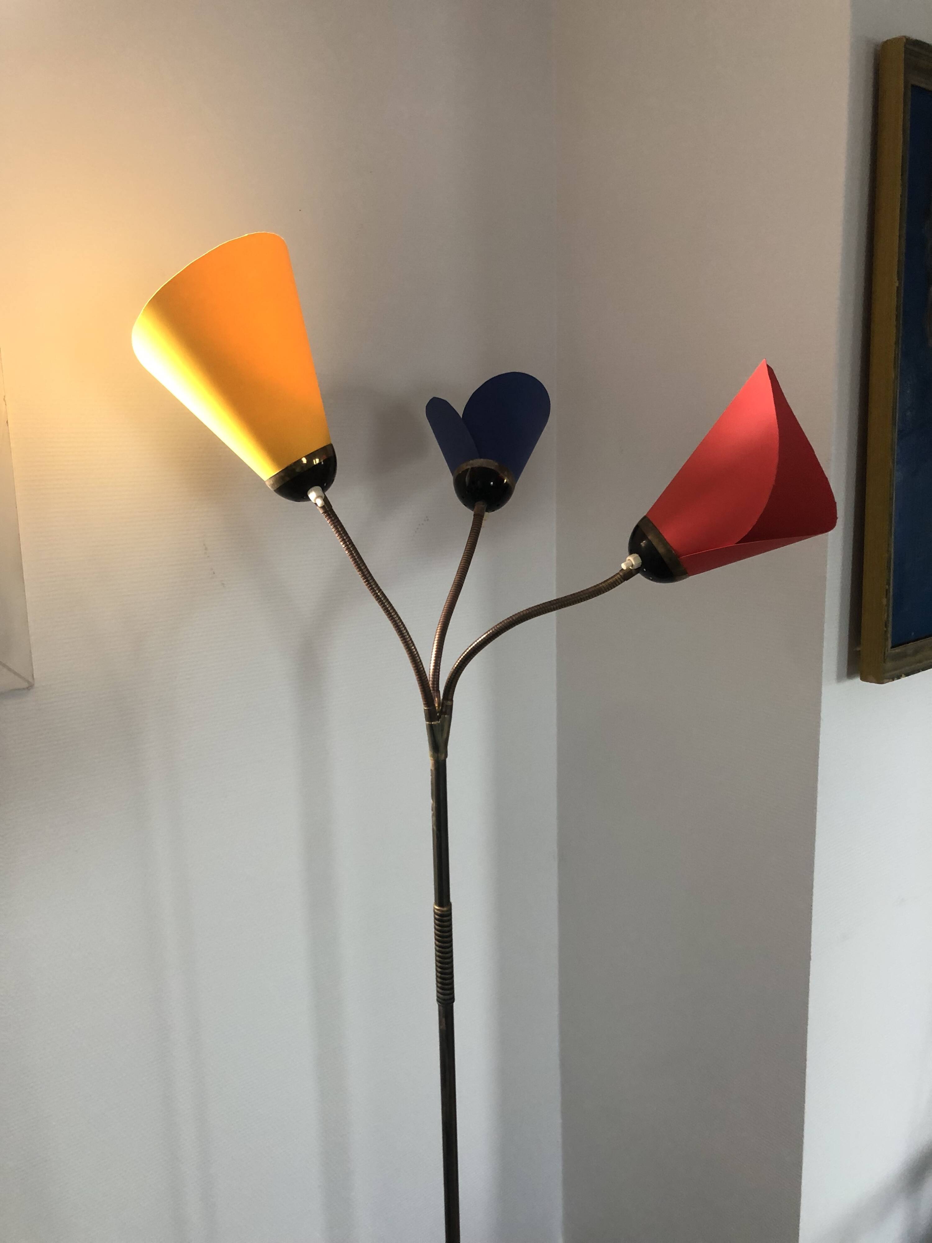 vintage 1960s floor lamp