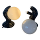 Pair of Ceramic Wall Lights or Lamps in the Shape of a Hand