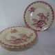 3 flat plates of Gien model Thistles 211215