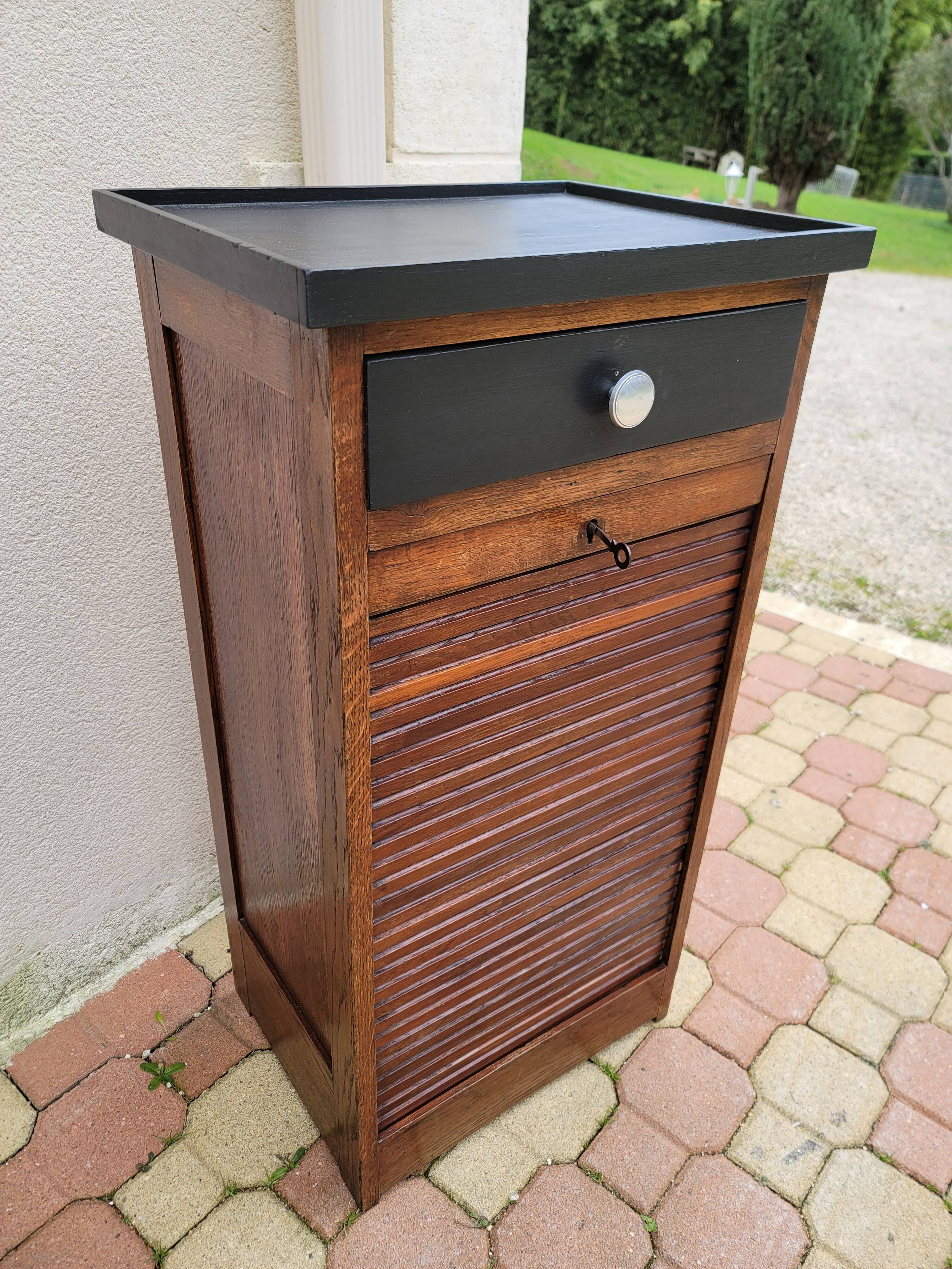 Vintage curtain binder cabinet