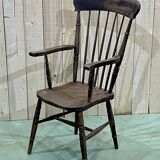 Fauteuil anglais en orme - fin XIXème