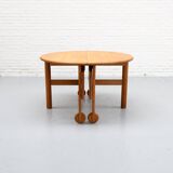 Extendable Beech Dining Table 1960s