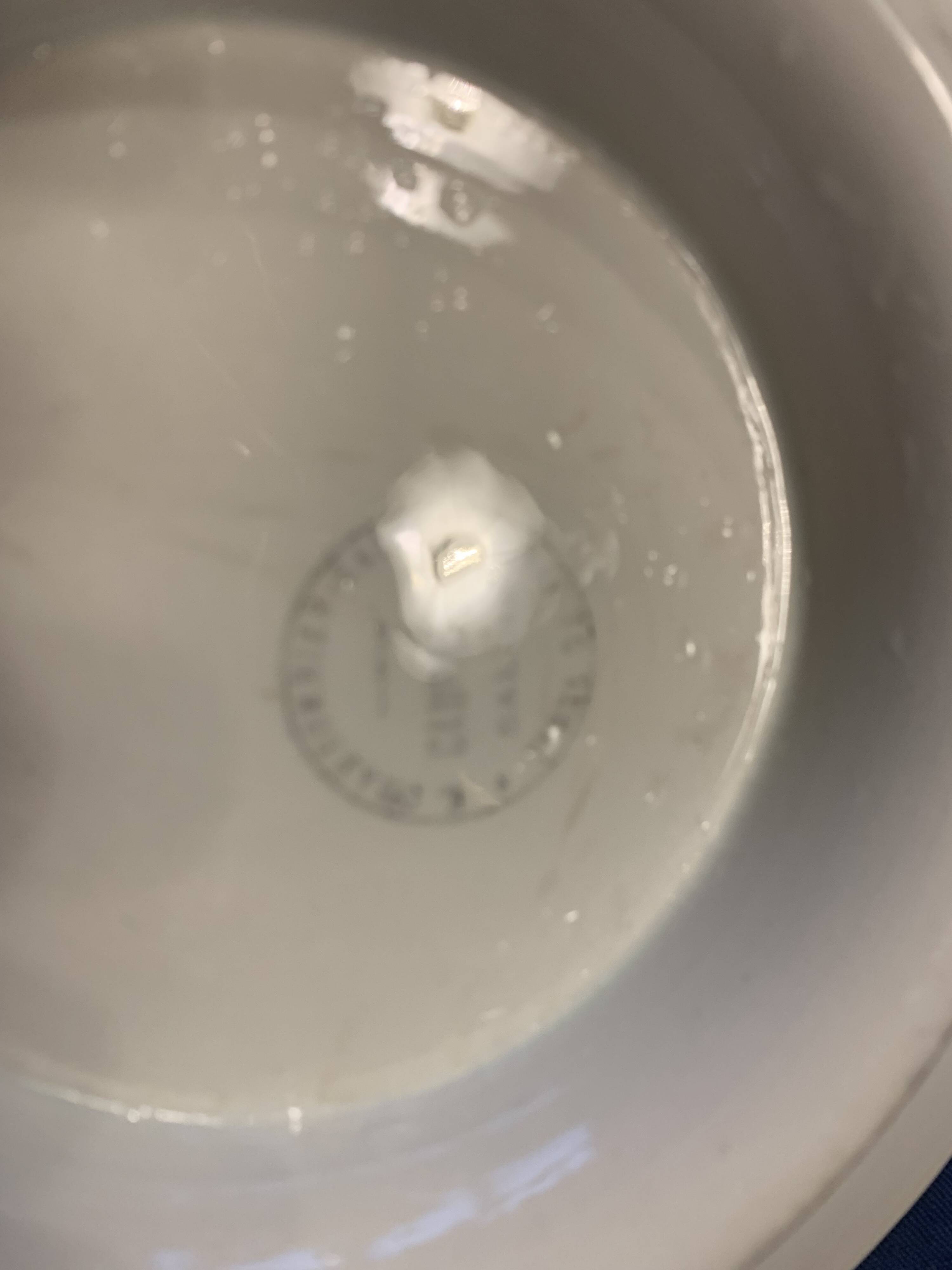 Compotier E. Charbonnier, Salins, Terre de Fer, country model, made in France, flower motif