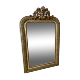 Old pediment mirror louis Philippe 19th - 65x100