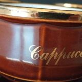 6 Rosler porcelain cups and saucers Parisian bistro type coffee cappuccino