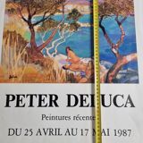 Exhibition poster, Deluca, 1987, 63 x 44 cm