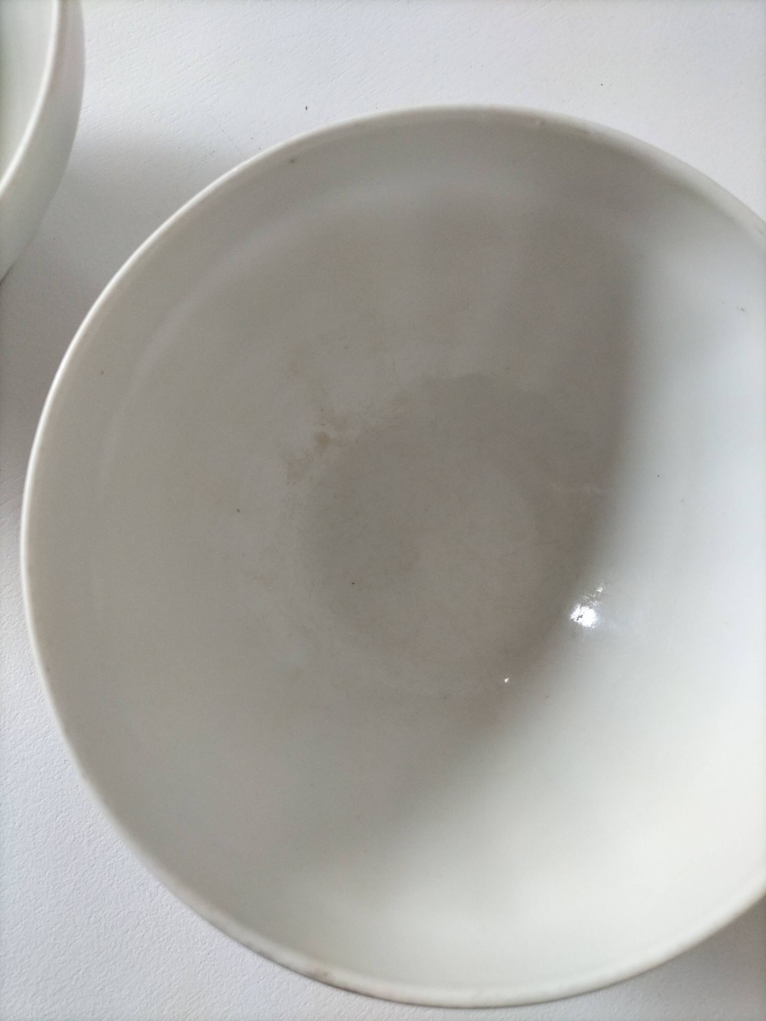 vintage faceted farmhouse duo of bowls