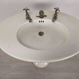 Porcelain sink washbasin on foot