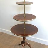 Round table of neoclassical style with triple plateaux 1940