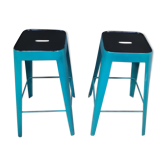 Pair of industrial bar stools