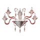 Venetian Imperial Rigadin Murano Glass Wall Sconce in Transparent Glass