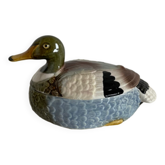 Ceramic duck signed Michel Caugant