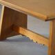 Mid-century brutalist dining table, made of oak, Danish craftsmanship, 1950s.