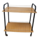 Rolling dessert trolley in formica – black tubular structure, 1960s.