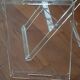 Folding side table in plexiglass with removable top – Vintage design