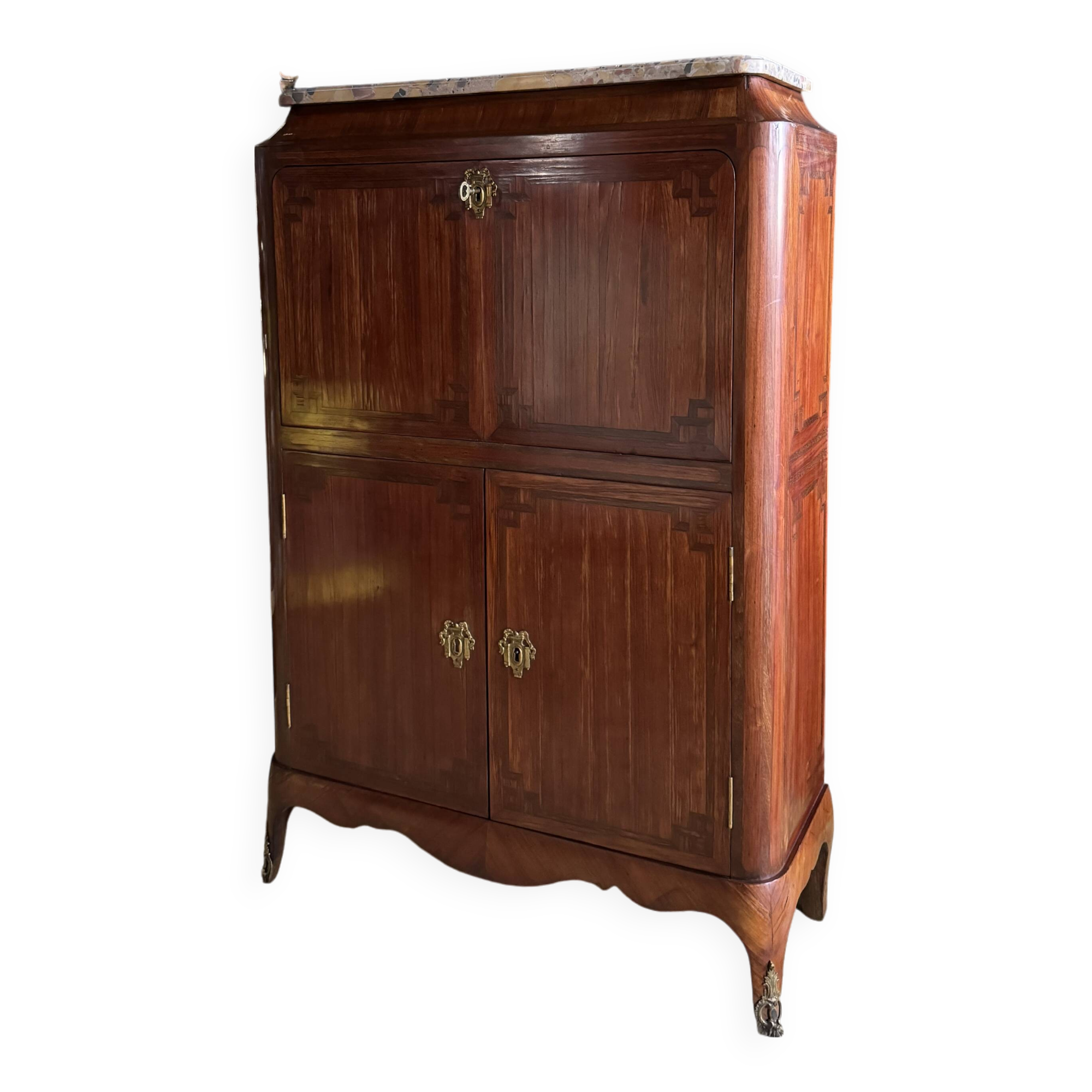 Children's secretary stamped jansen in rosewood - 20th century