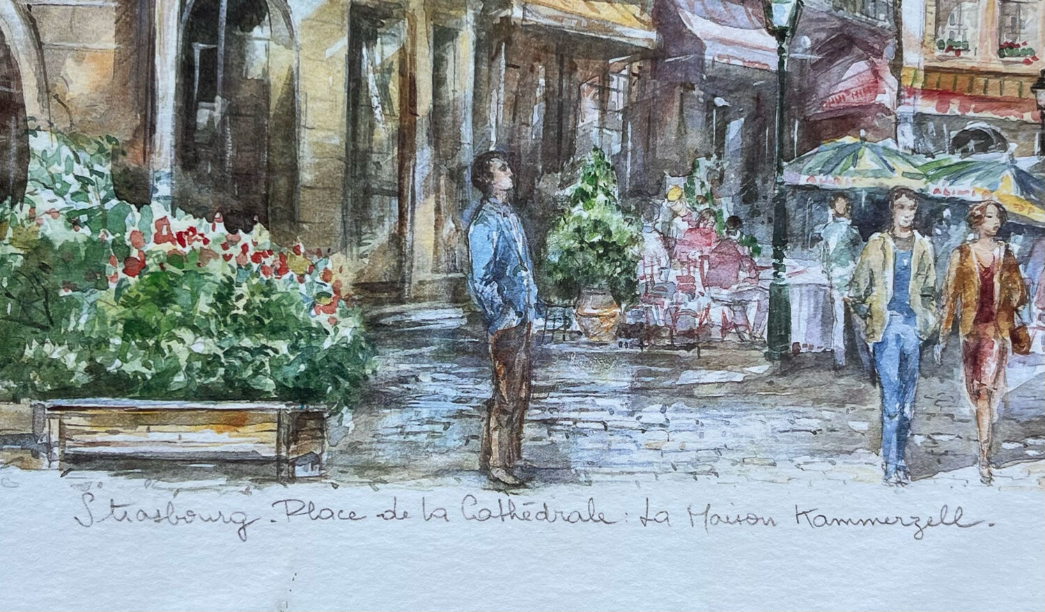 Watercolor of Strasbourg