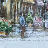 Watercolor of Strasbourg
