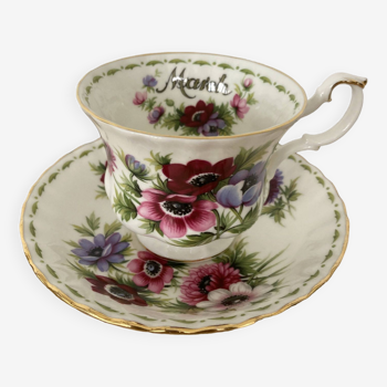 tasse et ss tasse "Mars" porcelaine Royal Albert