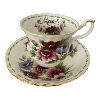 tasse et ss tasse "Mars" porcelaine Royal Albert