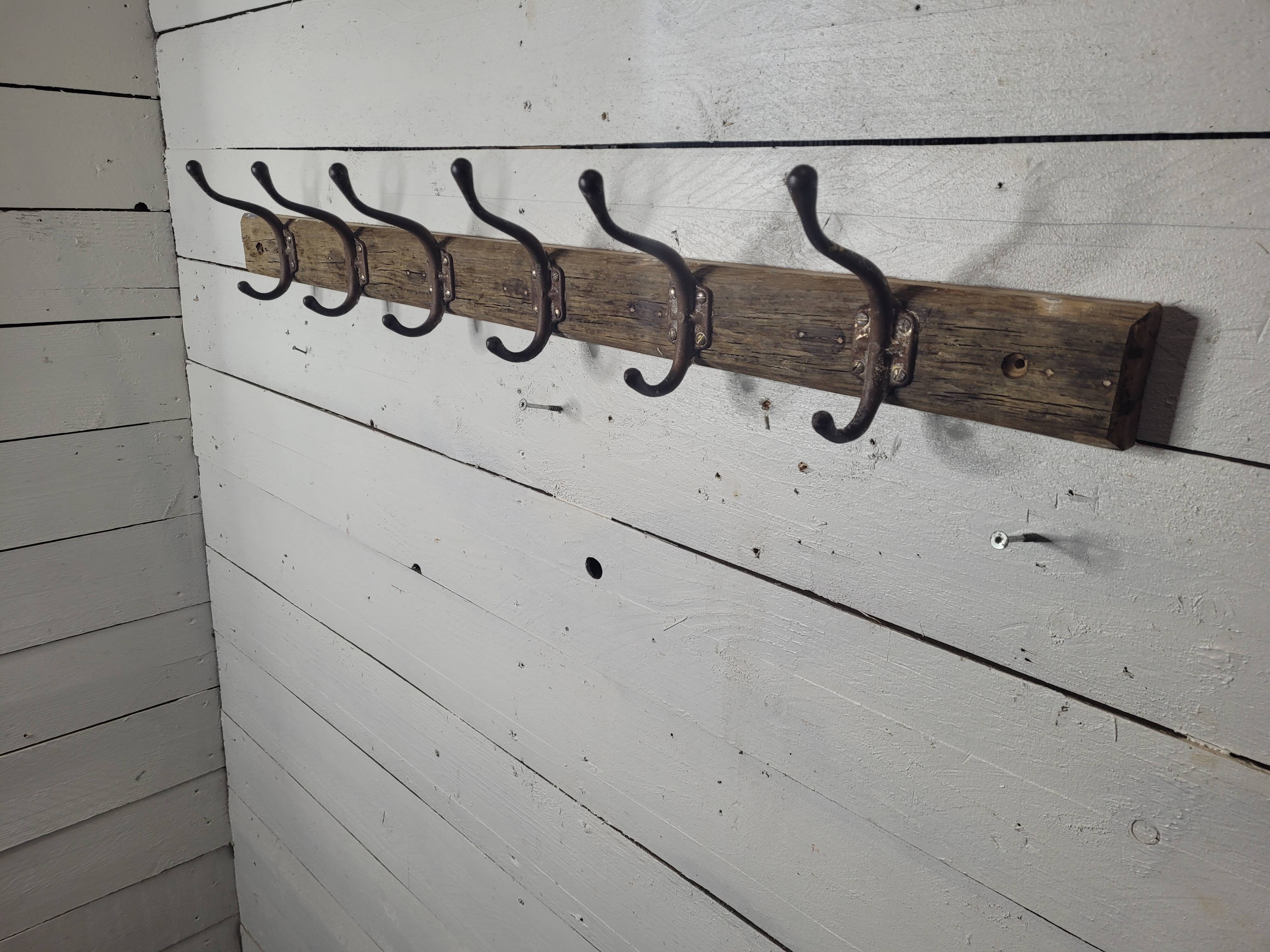 School coat rack with 6 hooks, 100cms L
