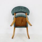 1950s Side Chair in Velvet , Italy