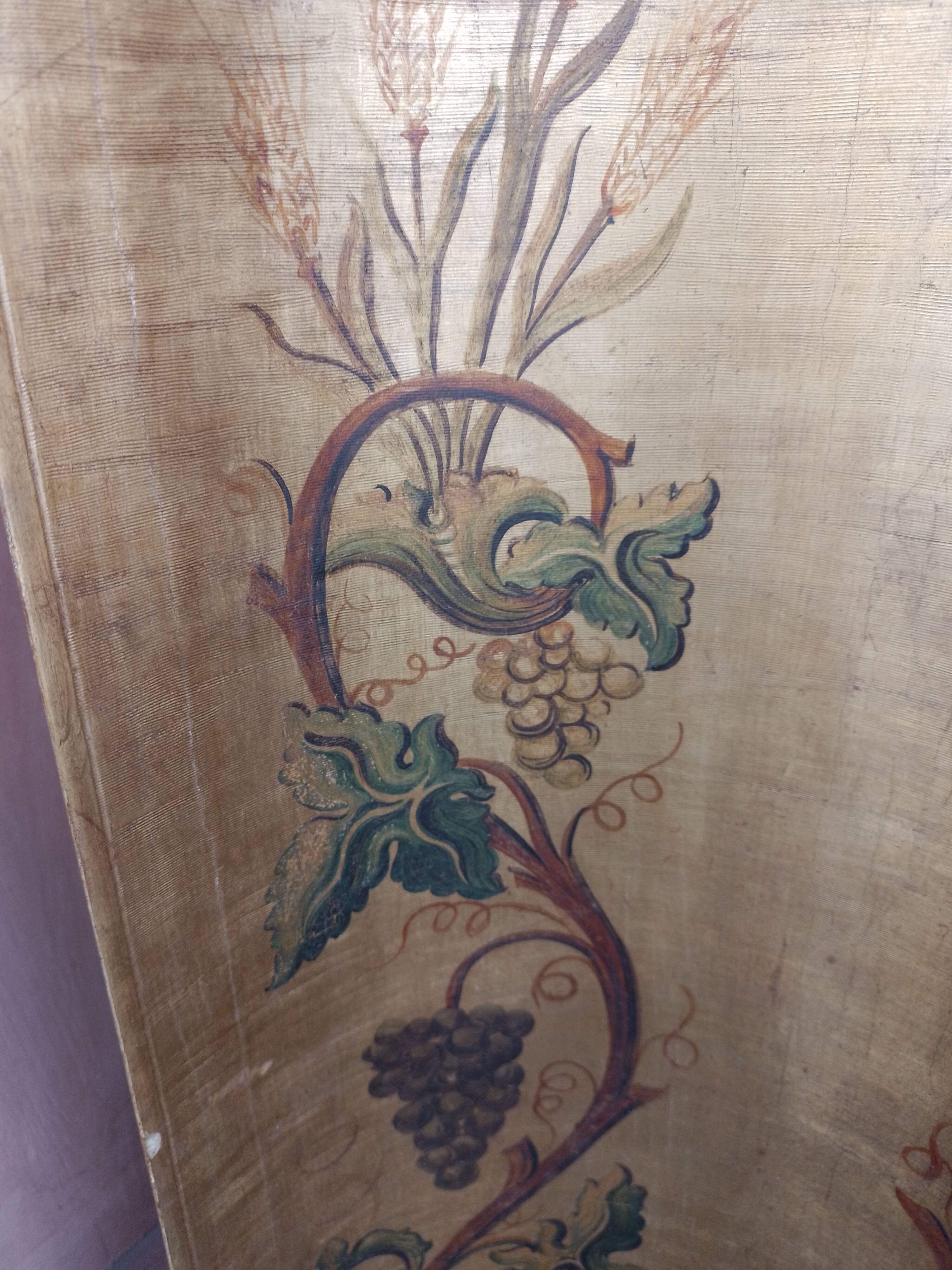 Superb early 19th century church tabernacle in gilded stuccoed wood