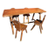 Table and 4 wooden chairs set