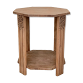 Art Deco pedestal table walnut brut 1930