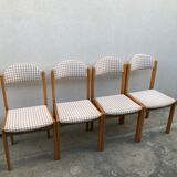 Wooden chair and fabric