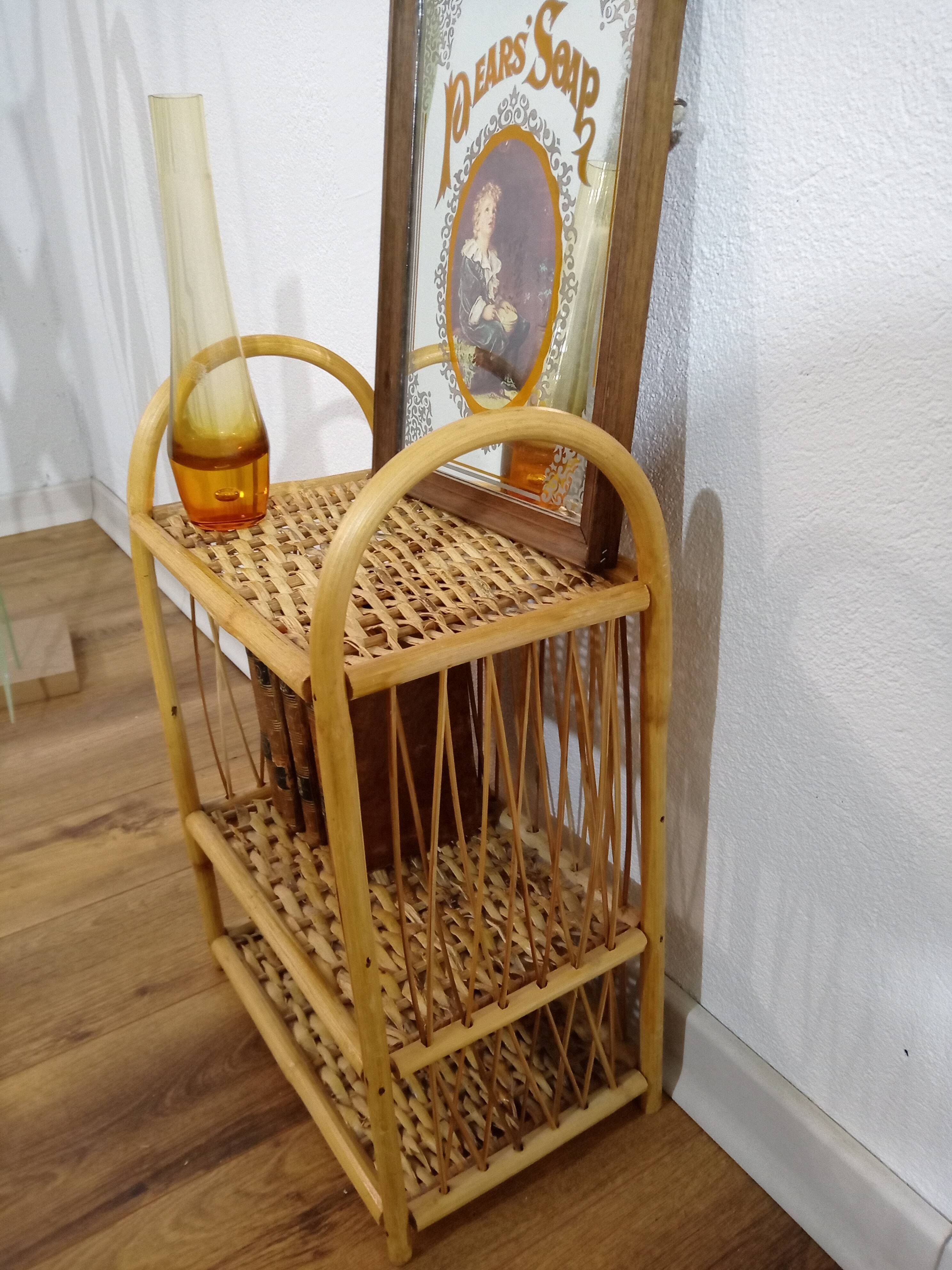 Vintage rattan horse