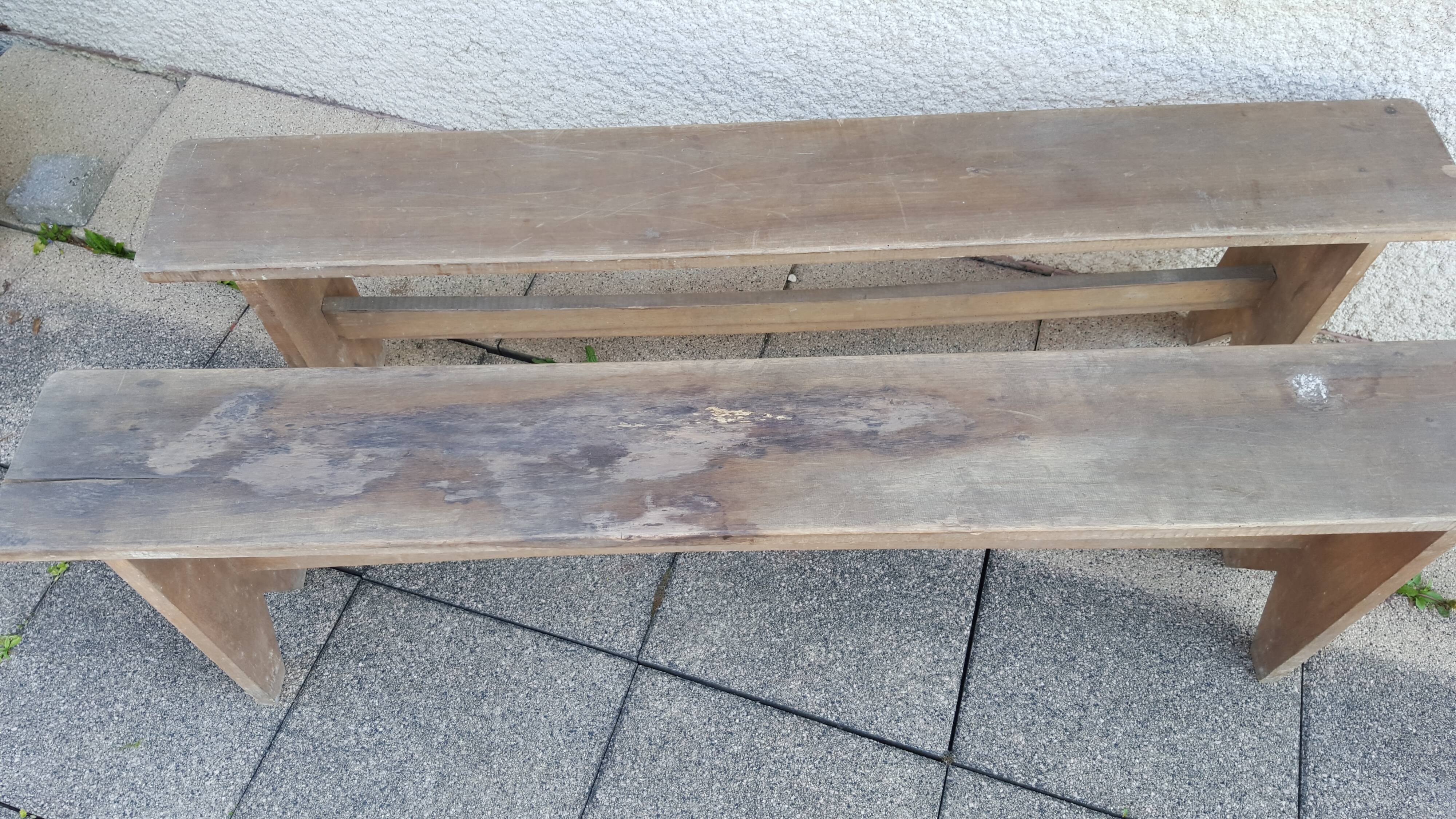 Pair of old benches