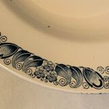 Soup tureen and 6 old Longchamp soup plates, Terre de Fer, Marcel model