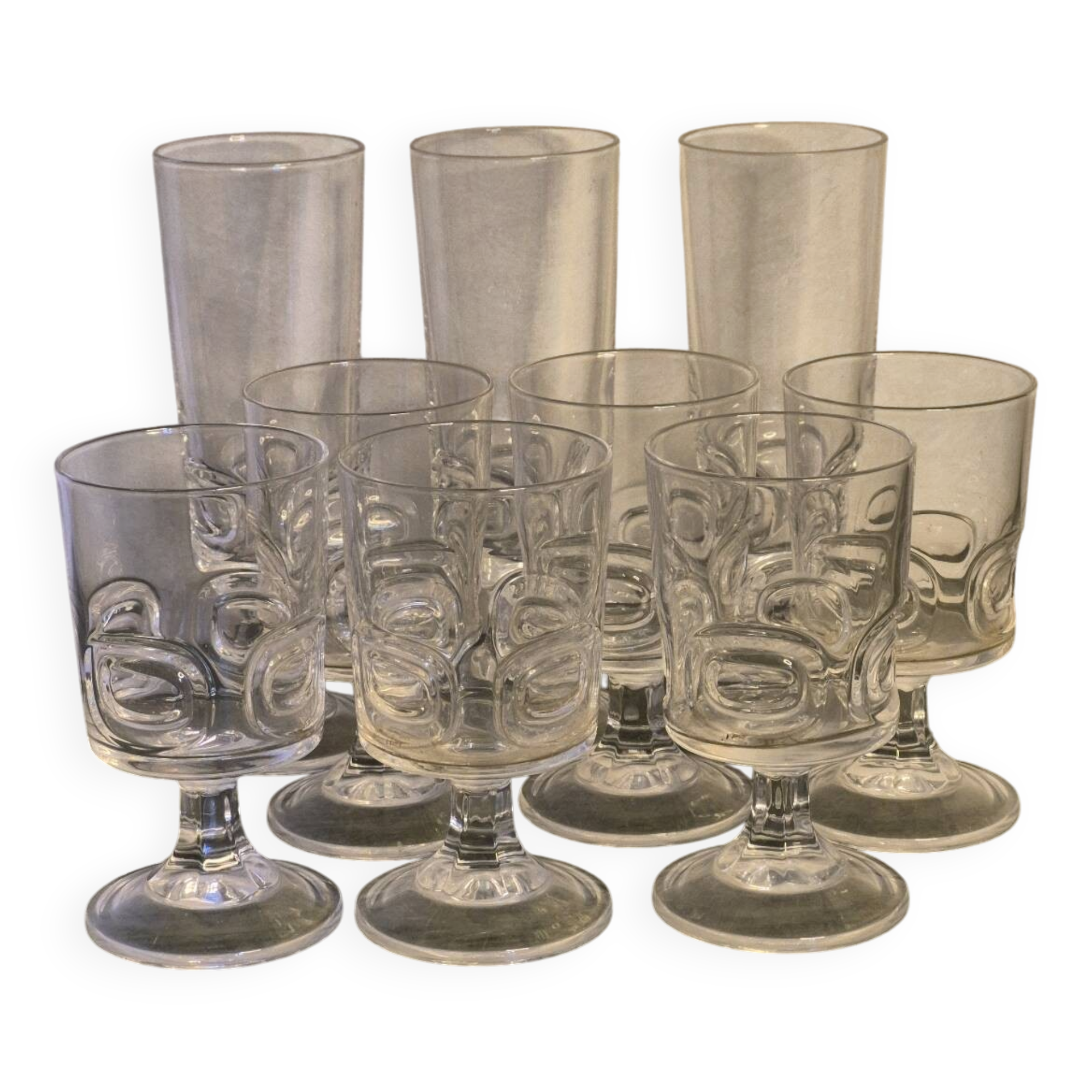 Vintage stemmed glasses