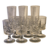 Vintage stemmed glasses