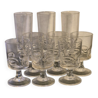 Vintage stemmed glasses