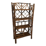 Vintage 1970 bamboo shelf