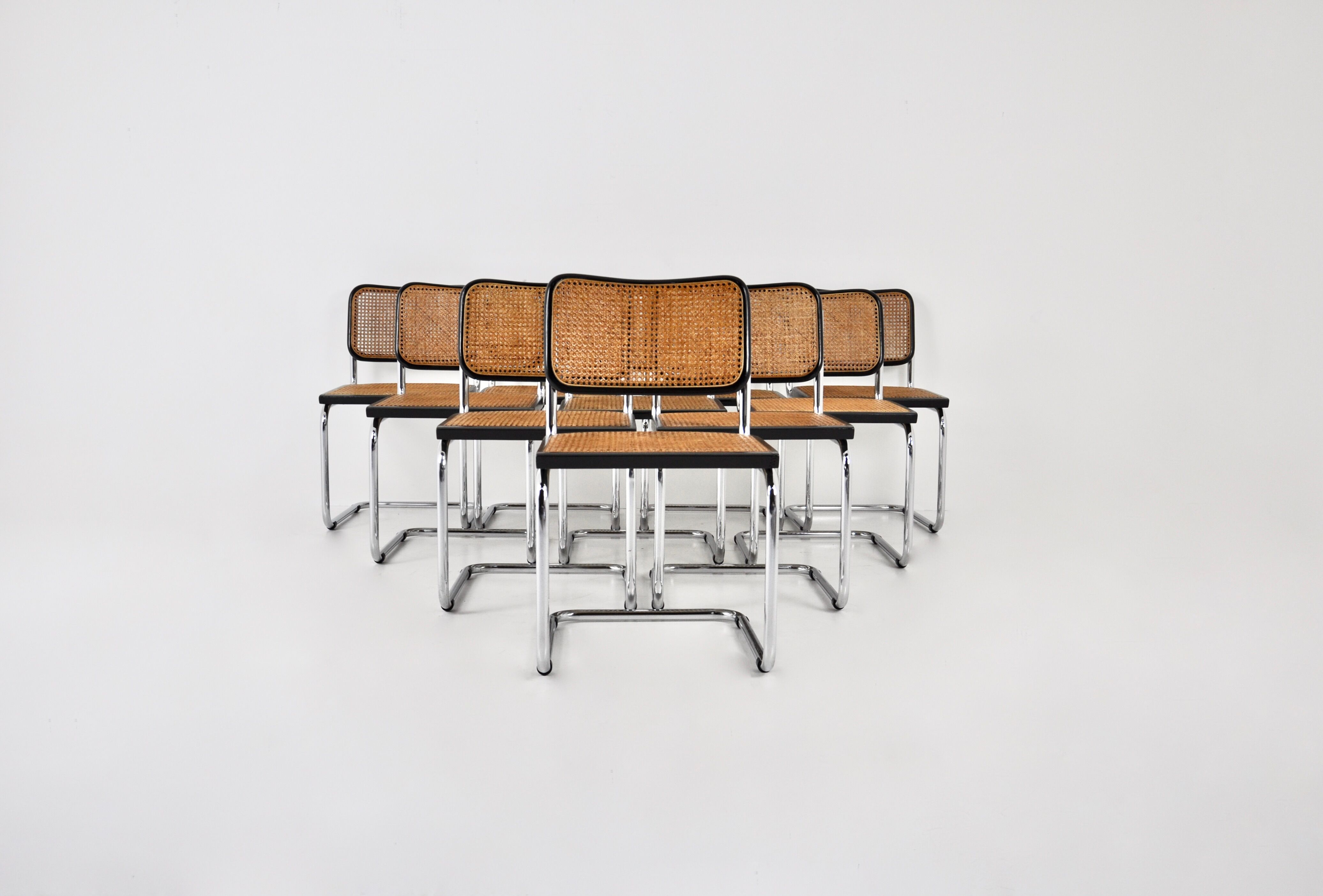 Dining chairs B32 by Marcel Breuer