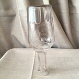 Bottle in gravel glass cognac of the years 1930