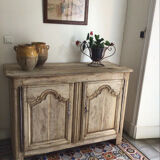 Nineteenth pickled oak sideboard