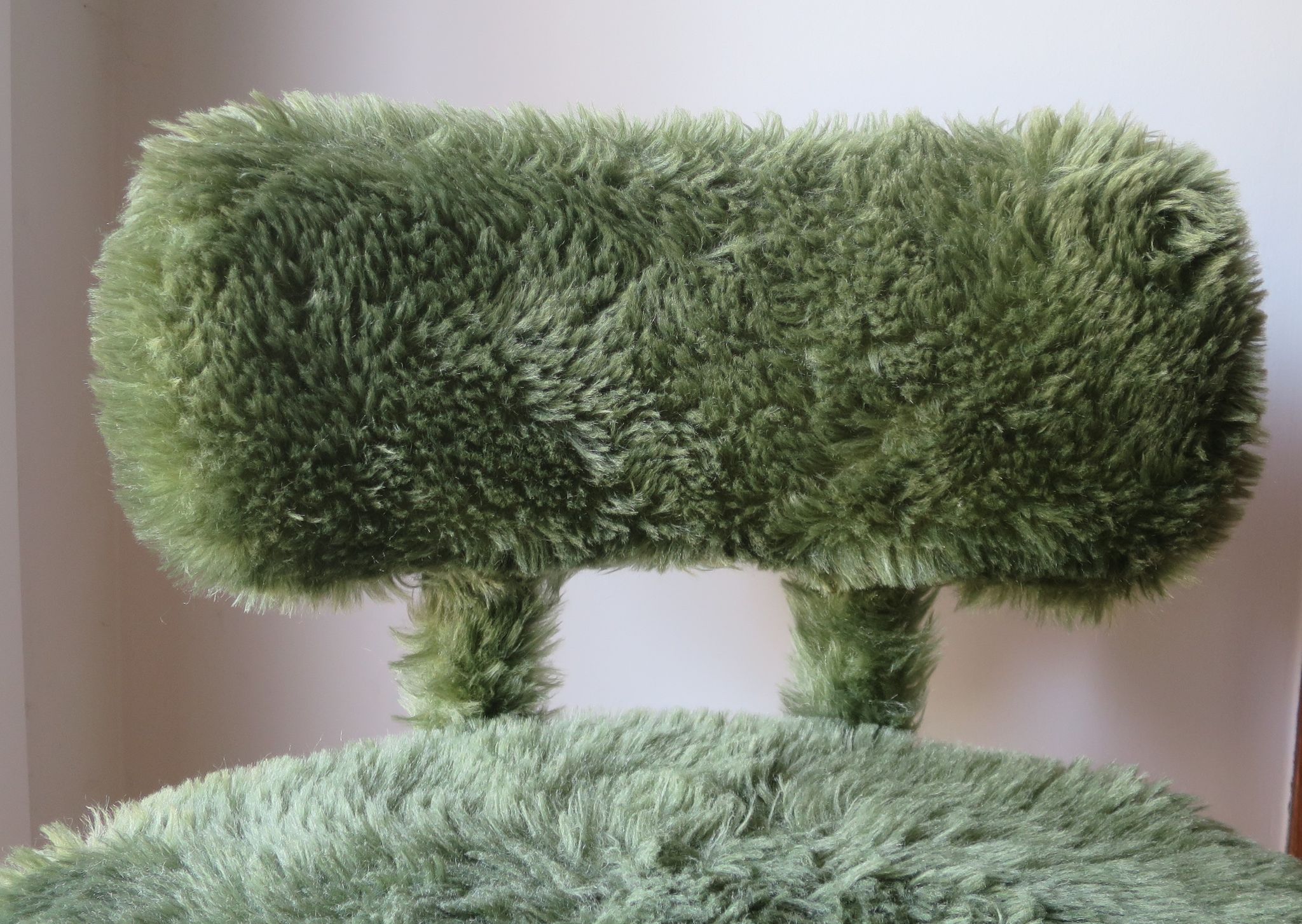 Chair armchair moumoute green pelfran (label) feet gold metal