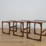 Mid-Century Teak Nesting Tables by R. Benett for G-Plan, United Knigdom, 1970s, Set of 3